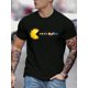 thumbnail image 1 of Camiseta informal holgada de manga corta con estampado de planetas y cuello redondo para hombre. Camisetas de manga corta con cuello redondo y estilo informal., 1 of 6