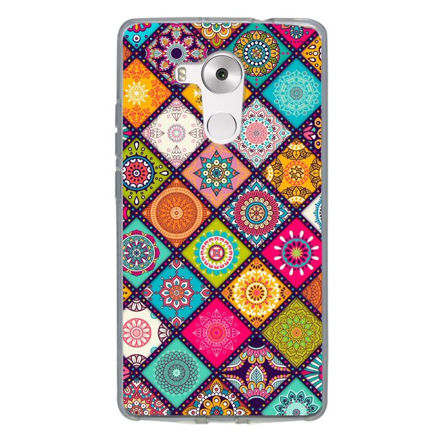Funda Para Huawei Mate 8 Mandalas Mosaico, Uso Rudo, InstaCase Protector para Huawei Mate 8 Antigolpes, Case Mandalas Mosaico