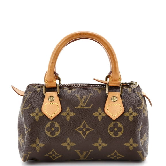 Pre-Owned Speedy Mini HL Handbag Monogram Canvas By Rebag