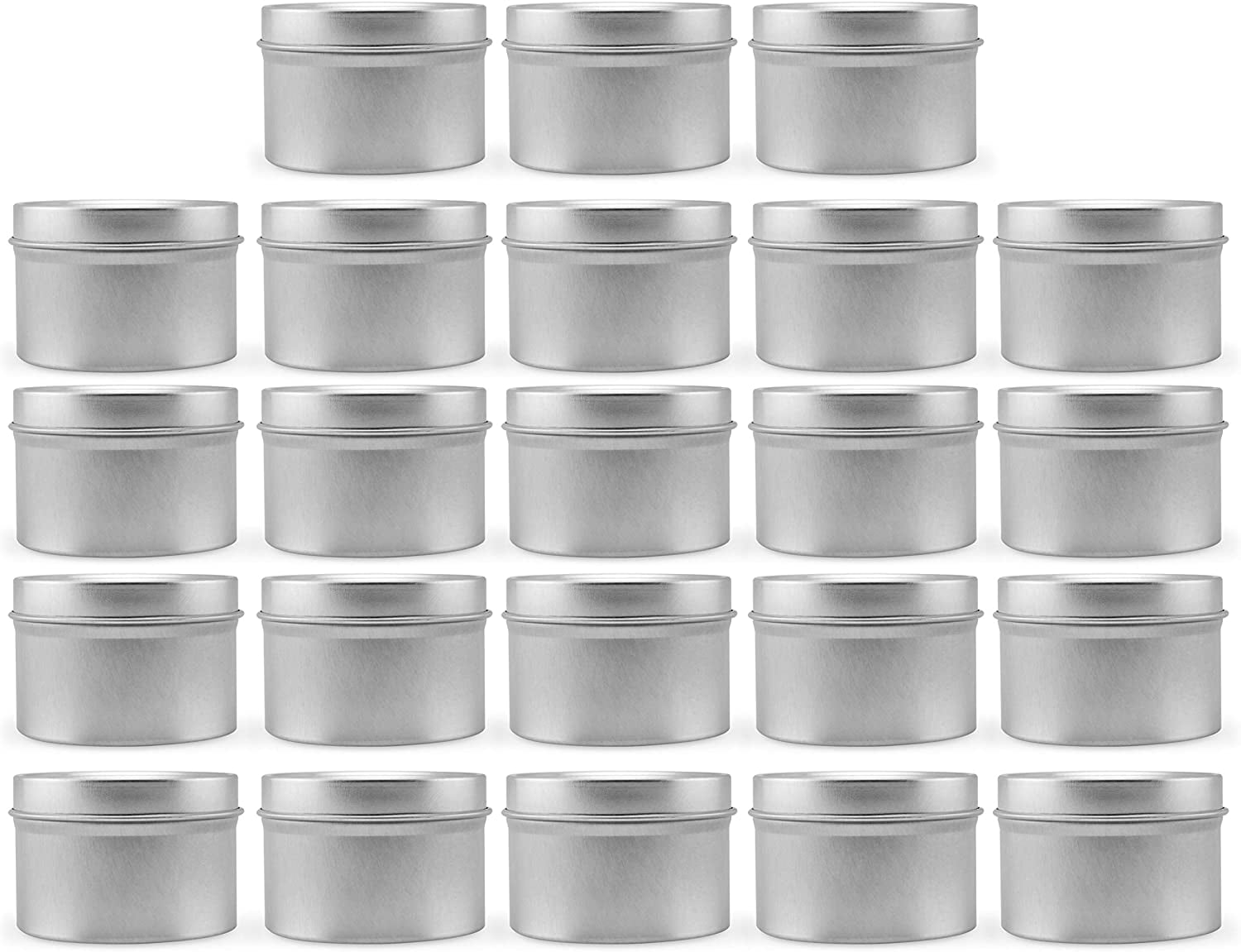 24 Pack Candle Tins 4 Oz Metal Round Tins Candy Tins DIY Making Candle Storage Containers Travel Tins with Lids for Candle Making Gifts,Food Arts & Crafts,Spicese 