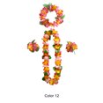 thumbnail image 3 of Monstrate 4 paquetes/lote Precio asequible Leis hawaianos - Guirnalda hawaiana elegante y fácil de limpiar Kits de decoración para fiestas color 12, 3 of 6