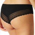thumbnail image 3 of SCHIESSER Bragas brasileñas para mujer, paquete de 3 - 3Pack Brazilian, algodón elástico, liso Negro S (Small), 3 of 5