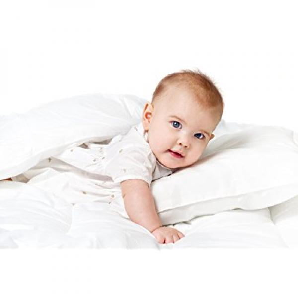 Baby Toddler 100 Cotton Cover White Goose Down Alternative