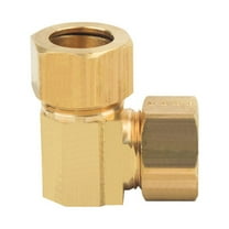 Thrifco Plumbing 4401073 65-C 5/8 Inch Lead-Free Brass Compression 90 Elbow