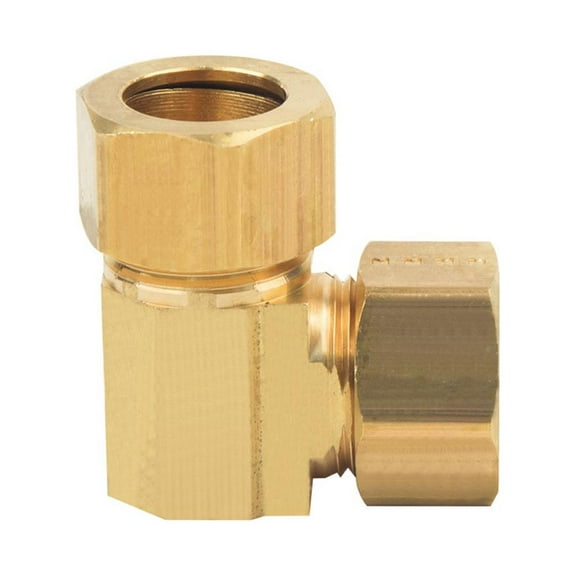 Thrifco Plumbing 4401073 65-C 5/8 Inch Lead-Free Brass Compression 90 Elbow
