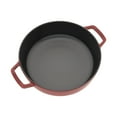 thumbnail image 2 of STAUB Braisers 2.5 L Cast Iron Round Braiser With Dragon Lid, Cherry, 2 of 7