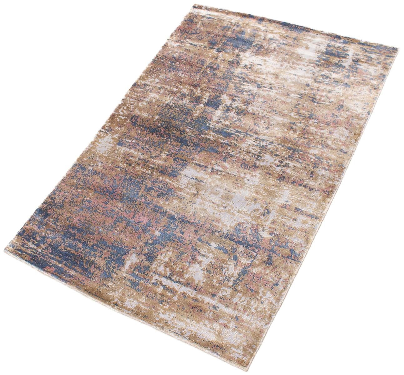 ECARPETGALLERY 5'0" x 7'6" Transitional Galleria Hand-knotted Area Rug for Living Room, Dining Room and Bedroom in Grey