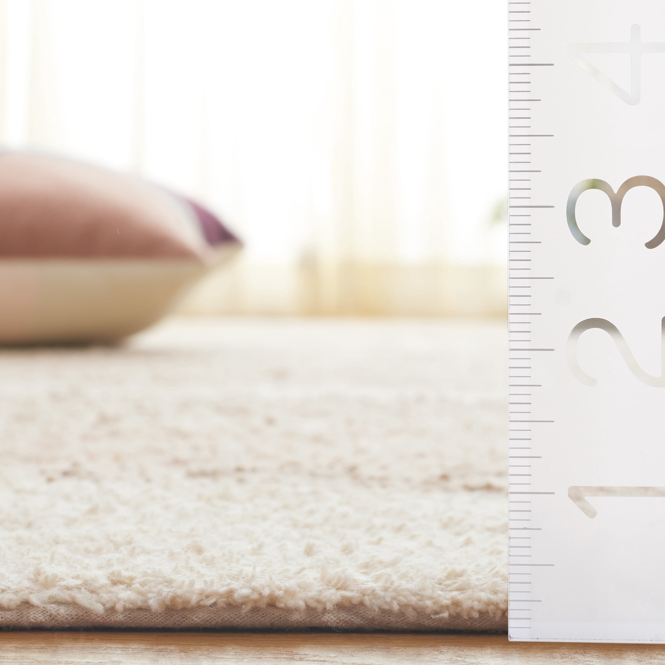 SAFAVIEH Easy Care Anabel Abstract Machine Washable Area Rug, Beige/Ivory, 4' x 6'