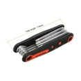 thumbnail image 2 of Uxcell 8pcs Folding Hex Key Wrench T9-T40 Torx Star Portable Fold-up Wrenches with Rubber Handle, 2 of 7