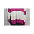 thumbnail image 2 of MAISON JULES Womens Pink Color Block Long Sleeve Jewel Neck T-Shirt S, 2 of 2