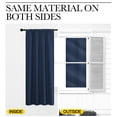 thumbnail image 6 of NICETOWN Navy Blackout Curtains Rod Pocket Curtains Panels Thermal Insulated Curtains for Bedroom 52x63 inch 2 Panels, 6 of 8