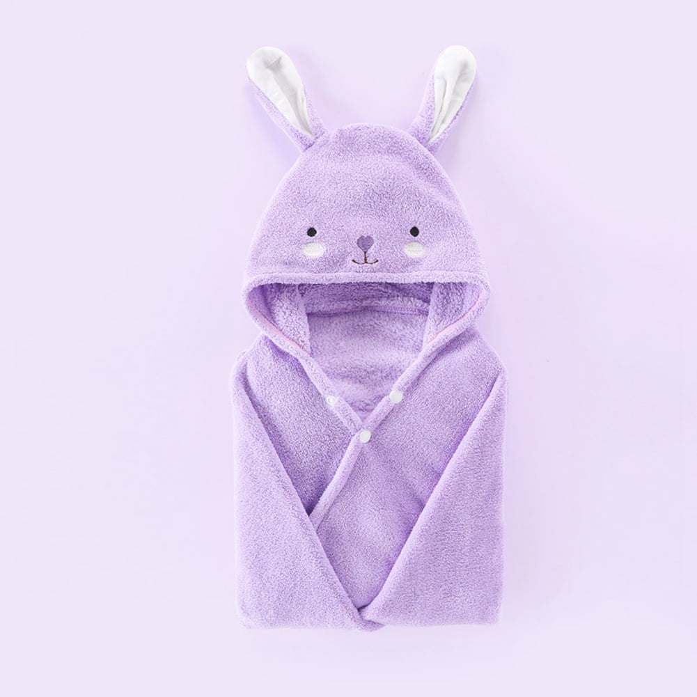 URMAGIC Baby Coral Fleece Bath Towel Ultra Soft Hooded Towel Highly Absorbent Toddlers Bathrobe Blanket Kids Shower Gifts for Boys Girls