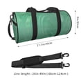 thumbnail image 4 of YFYANG Large Capacity Canvas Gym Bag for Men and Women, Green Texture Round Portable Travel Bags for Sports Fitness, 4 of 8