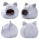 thumbnail image 5 of Greeniant Gato cama casa nido 2 en 1 gato cama camas esteras felpa perrera cachorro cojín perros pequeños gatos nido lavable cueva gatos camas Perchas para gatos Gris SG, 5 of 8