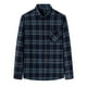thumbnail image 1 of Camisas Hombre Vestir Camisa de manga larga para hombre Camisa de moda para hombre de talla grande informal a cuadros de lana de algodón (Black, S-41), 1 of 5