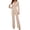 Beige, variant on Aayomet Jumpsuits For Women Ladies Slim Autumn Winter High Waist Casual Straight Jumpsuit,Green XXL