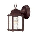 thumbnail image 1 of Builder's Choice 1-light Burled Walnut Wall light With Seeded Glass, 1 of 1