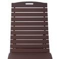 thumbnail image 6 of WestinTrends Outdoor HDPE In-Pool Patio Chaise Lounge Chair With Wheels, Dark Brown, 6 of 12