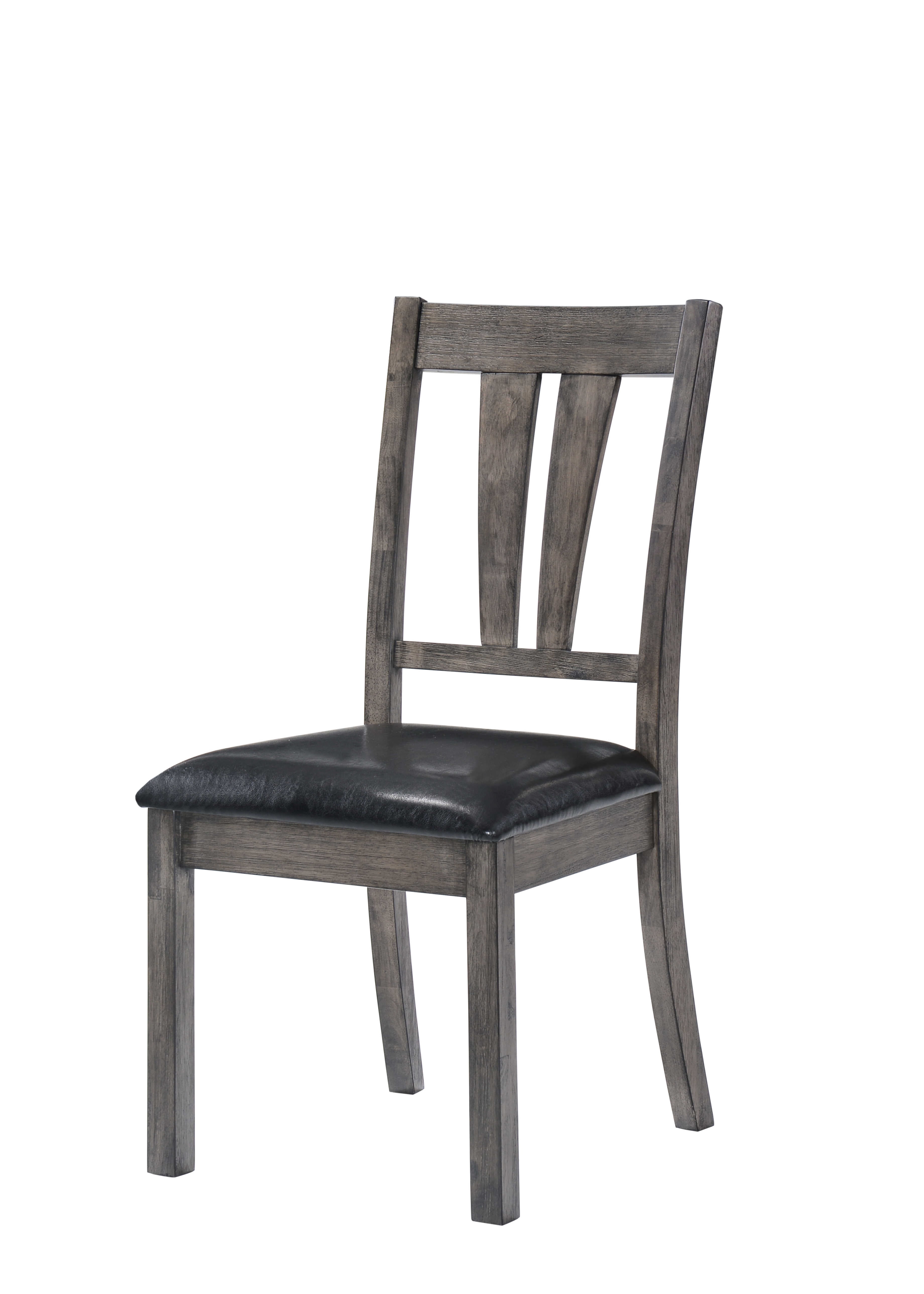 Picket House Furnishings Grayson Fan Back Chair w. PU SeatGrey Oak