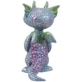 thumbnail image 3 of Ebros Small Aurora Borealis Baby Dragon Statue 3.5" High Wyrmling Dragonling, 3 of 5
