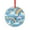 Pattern-1, variant on Glass Christmas Ornament Rainbows & Clouds Glass Round Christmas Ornament Cute Cartoon Clouds Rainbow Holiday Decorations And Xmas Gift Ideas