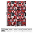 thumbnail image 4 of Nawypu  Valentines Day Throw Blanket Gifts for Her Women Girlfriend Wife Buffalo Plaid Gnome Love Valentine Heart Blanket, 4 of 6