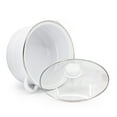 thumbnail image 4 of Golden Rabbit Enamelware Solid White Pattern 6 qt Stock Pot Golden Rabbit Enamelware, 4 of 4