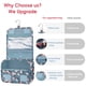 thumbnail image 5 of Neceser colgante Narwey Travel Maquillaje Organizador Azul, 5 of 7