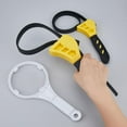 thumbnail image 3 of 3 Pieces Adjustable Wrench Set Oil Filter Wrench Set Rubber Strap Wrenches Yellow Easy Bottle Opener for Plumbing Tasks Spanner Drain Sewer Sink Water Filter Wrench Colorful, 3 of 6