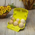 thumbnail image 6 of 20PCS Reusable Egg Carton 6 Count Bulk Egg Glad Storage Containers for Farm Fresh Eggs Half Dozen Eggs Easter Empty Egg Tray Chicken Egg Basket Organic Eggs Paper Pulp Fiber Egg Cartons (Yellow), 6 of 6
