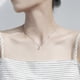 thumbnail image 3 of Waterdrop Necklace Gradient Color Design Elegant Japanese Style 925 Silver Necklace for Girl Women, 3 of 4