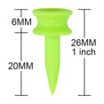 thumbnail image 2 of YSTIANN 100 - Count 25MM (1 Inch) Small Green Plastic Golf Tees - Durable & Visible Golf Accessories for Precise Tee - Offs WJ94-0540, 2 of 6