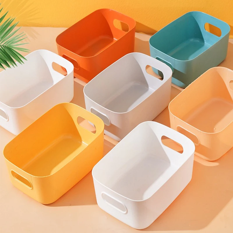 4Pcs Small Storage Container, Storage Box Plastic, Table Organizers