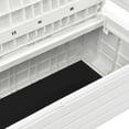 thumbnail image 5 of vidaXL Banc de Rangement de Jardin 132,5 cm Plastique Blanc, 5 of 5