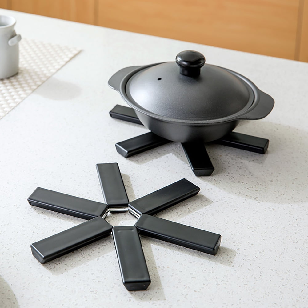 Heat Resistant Pan Mats Removable Mat Holder Kitchen Cooking Insulation Rack QK Heat Resistant Pan Mats Removable Mat Holder Kitchen Cooking Insulation Rack QK
