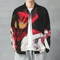 thumbnail image 2 of Hazbin Hotel Fashion Jacket Mens Windbreaker Coat Lightweight Zipper Clothes Streetwear Bomber Outerwear Jackets, 2 of 7