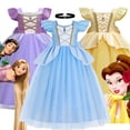 thumbnail image 2 of Nuevo disfraz de Bella Cenicienta para niñas, disfraz de Halloween, disfraz de princesa Rapunzel, ropa para fiesta de cumpleaños y Navidad para niños, 2 of 5