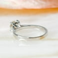 thumbnail image 7 of SOLITAIRE JEWELS 0.70CT Round Solitaire Moissanite Engagement Ring In Solid 18K White Gold, 7 of 7