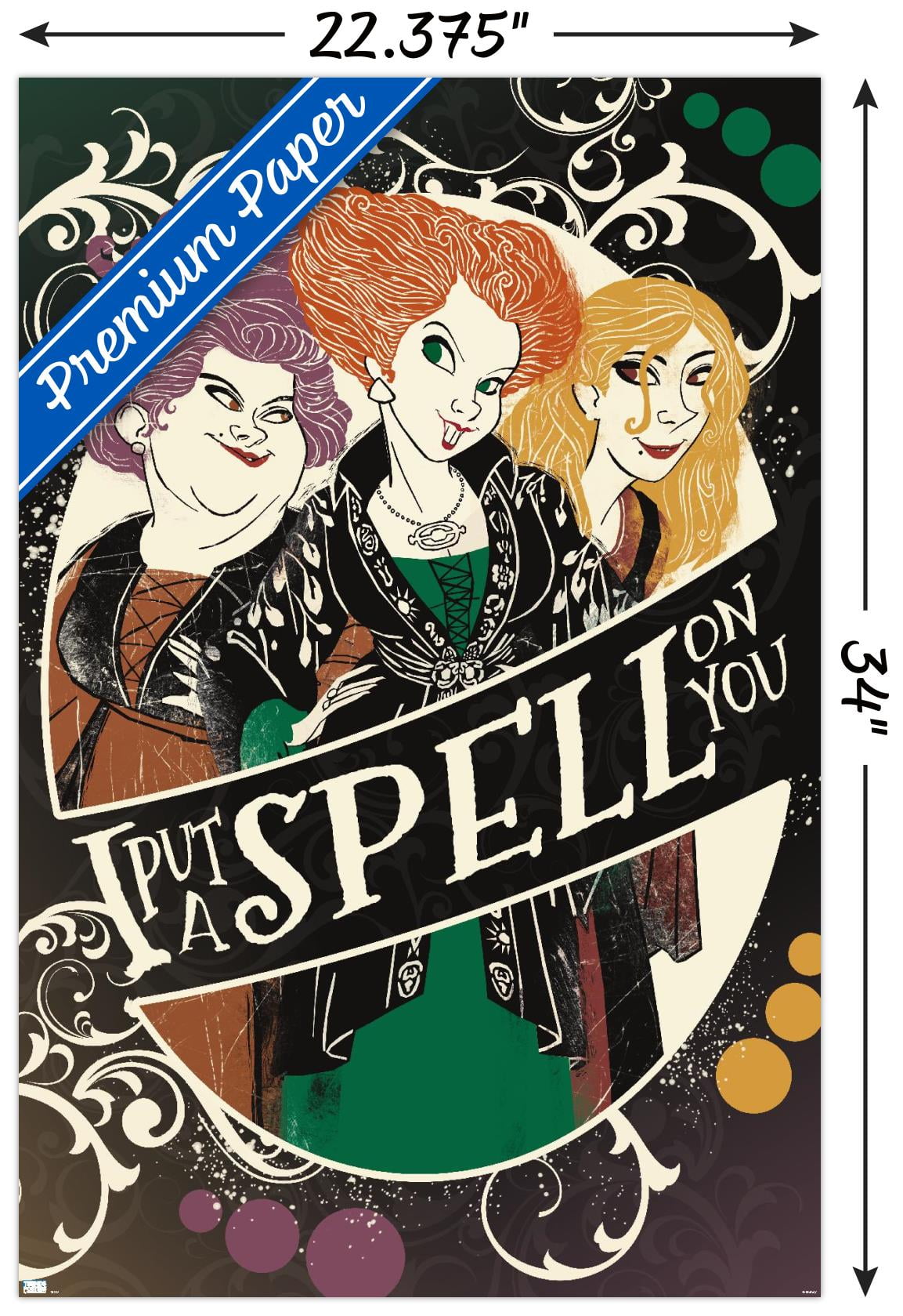 Disney Hocus Pocus - Spell on You Wall Poster, 22.375" x 34"