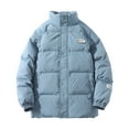 thumbnail image 1 of Mens Jacket Winter Cotton Winter Couple New Style Mens Candy Color Stand-Up Collar Warm Jacket Cotton Candy Candy Mens Winter Jacket Men's Winter Jacket, 1 of 5