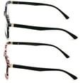 thumbnail image 3 of V.W.E. Lightweight Plastic Floral Female Reading Glasses, Pink/Purple, 2 Pair, 3 of 4