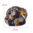 thumbnail image 4 of GDREDA Caps for Men Ruffle Women Wrap Cap Hat Hat Print Baseball Caps Navy,One Size, 4 of 6