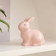 thumbnail image 5 of Ceramic Bunny Rabbits Figurine Decor - White Porcelain Modern Tabletop Art, Easter & Spring Decoration, Bookshelf Statues, Wedding & Craft Ornaments, 5 of 9