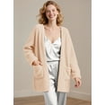 thumbnail image 3 of DAKIMOE Sleep Cardigans Robe Bed Jackets for Women Toasty Cozy Sherpa Coat Cloud-Soft House Jacket Loose Oversized Fleece Fuzzy Outwear, S-XXL, 3 of 8