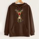 thumbnail image 4 of Sudadera estampada con capucha retro de manga larga suelta de Navidad para mujer con mangas caídas en los hombros Pompotops  gfhjh12791, 4 of 8