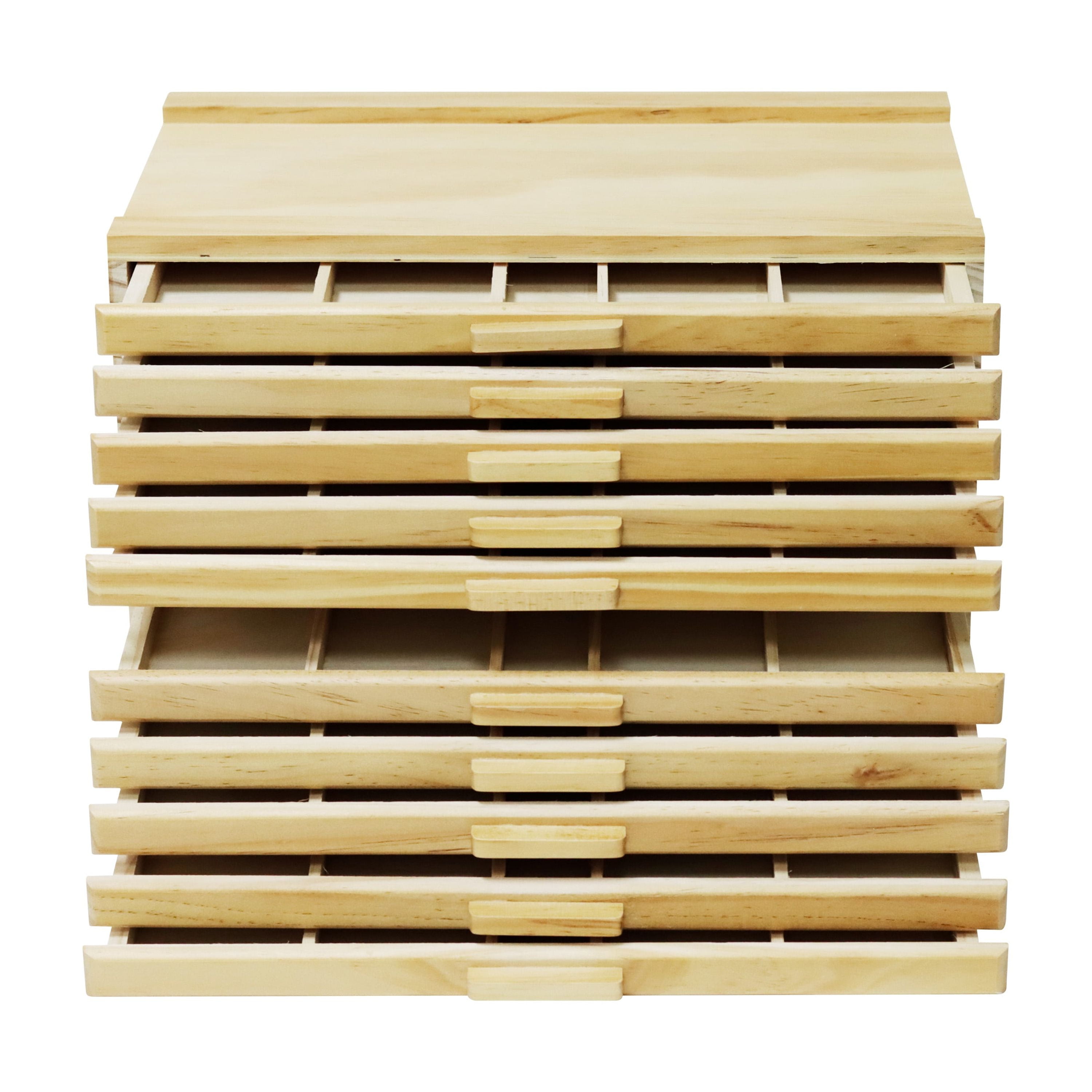 Wood Artist Storage, Art Container for Organizing Art Supplies