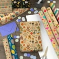 thumbnail image 4 of Ayieyill Kraft Birthday Wrapping Paper Roll Set of 15 with Twine and Tape, Gift Wrap for Happy Birthday Present, 4 of 10