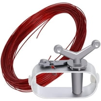 Pool Cover Cable and Winch Kit Combo, 100FT Winter Cover Cable and Ratchet for Above Ground Pools, Swimming Pool Cover Winch and Cable Replacements Red 27 foot,15 x 30 inch