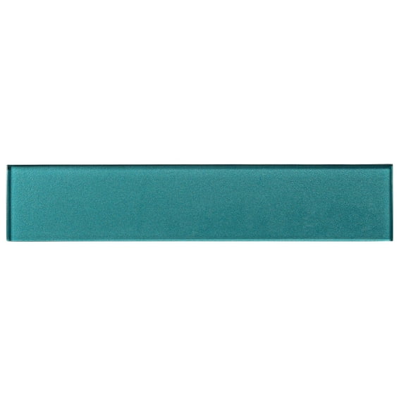 Kweit 3" x 14" Glass Metal Look Subway Tile