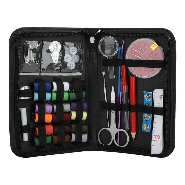 Sewing Kit, Multi-Functional Nylon Travel Sewing Bag Set With Stainless  Steel Needle For Sewing For Home Daily Use Black 